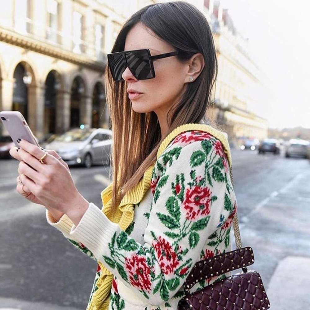 Yves Saint Laurent Black Statement Sunglasses